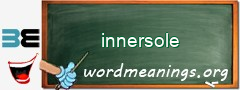 WordMeaning blackboard for innersole